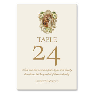 Numeração De Mesa Casamento Católico Tradicional Noivado Maria José