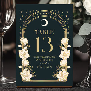 Numeração De Mesa Casamento Celestial Elegante Arch Art Nouveau