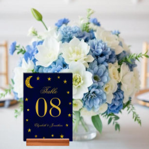 Numeração De Mesa Casamento Celestial Noite Sky