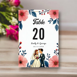 Numeração De Mesa Casamento Chic De Noiva Floral De Noiva Da Elegant