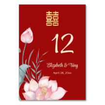 Casamento Chinês Lotus Flower