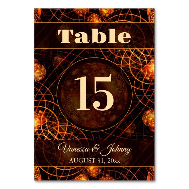Numeração De Mesa Casamento Clássico Boho Moderno Elegante Dourado # (Frente)