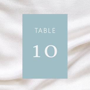 Numeração De Mesa Casamento clássico branco-azul-Dusty