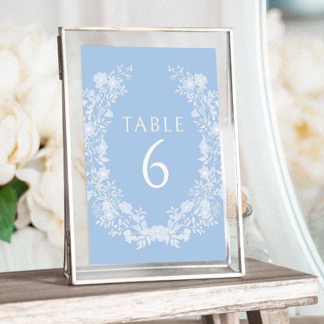 Numeração De Mesa Casamento clássico de rusticidade floral branco az (Criador carregado)