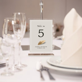 Numeração De Mesa Casamento Clássico e Elegante
