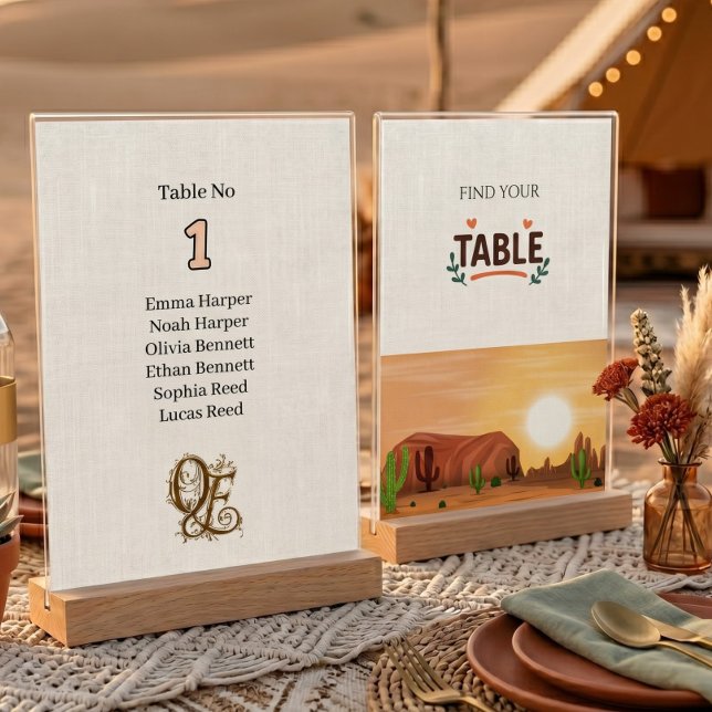 Numeração De Mesa Casamento Clássico Terracota Deserto Boho Viral St (Criador carregado)