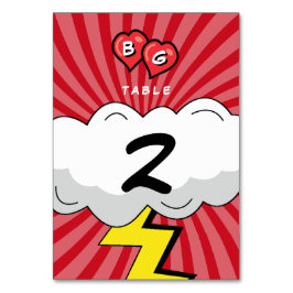 Numeração De Mesa Casamento Colorido com Pop de Arte do Livro Quadra