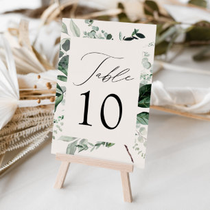 Numeração De Mesa Casamento com Abundante Verdor