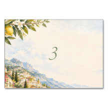 Casamento com Aquarela da Costa Amalfitana em Posi