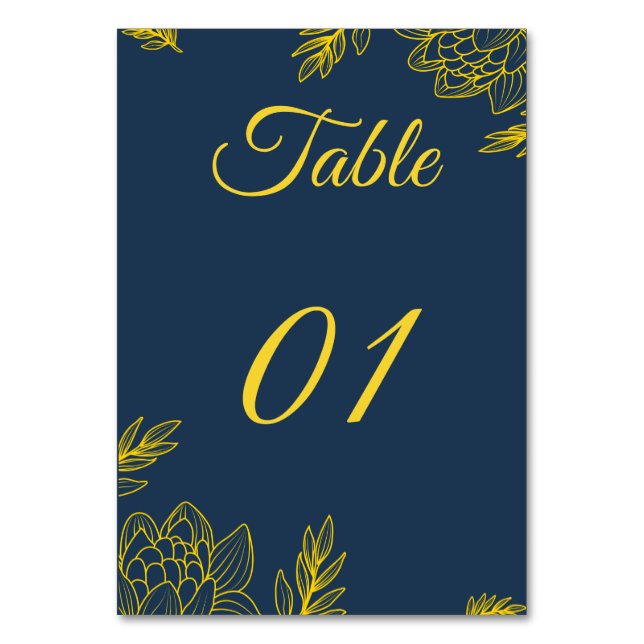 Numeração De Mesa Casamento com Elegância Dourada  (Frente)