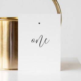 Numeração De Mesa Casamento com letra cursiva minimalista elegante p