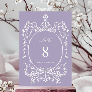 Numeração De Mesa Casamento com Moldura de Jardim Floral Clássico La