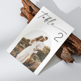 Numeração De Mesa Casamento com Roteiro Minimalista | Foto de Arco E