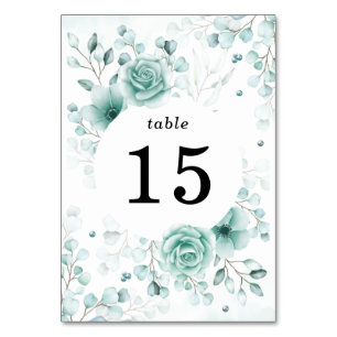 Numeração De Mesa Casamento com Sábios Florais