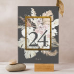 Numeração De Mesa Casamento com Selva Floral da Grama de Grama de Ca<br><div class="desc">Carvões Creme Pampas Grass Floral Jungle Mesa Número #pampasgramínea #jungleWed#jungleconvida #coralWeddingmenu #desertcasamento #lasvegascasamento #terracottacasamento #peachcasamento #pampaswedingmenu #pampas #terracotta #coral #peach #naturalcasamento #driedpas #driedpas #wabisabicasamento #naturecasamento</div>
