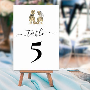 Numeração De Mesa Casamento com tema de dinossauros