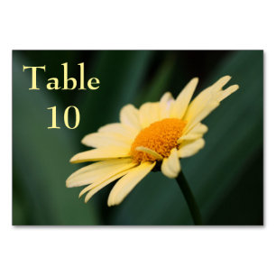 Numeração De Mesa Casamento da Flor Amarela