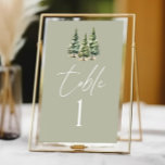 Numeração De Mesa Casamento da Floresta de Pinheiros de Neve Inverno<br><div class="desc">Este é o Número da Mesa de Casamento da Floresta de Pinheiros Neves de inverno!</div>