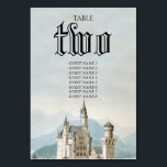Numeração De Mesa Casamento da Floresta Russa do Castelo de Fairytal<br><div class="desc">Um lindo castelo de conto de fadas entre uma floresta rústica. Um design de casamento único que usa ilustrações de cores d'água vintage de configurações de conto de fadas. Um design de casamento do estilo "uma vez por vez" e "feliz para sempre depois", ideal para um tema de casamento princesa...</div>