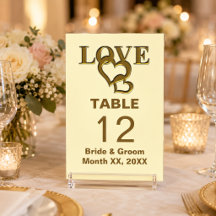 Casamento de Amor e Corações em Ouro Individual