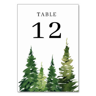 Numeração De Mesa Casamento De Amor Festivo Com Árvore De Natal Aqua