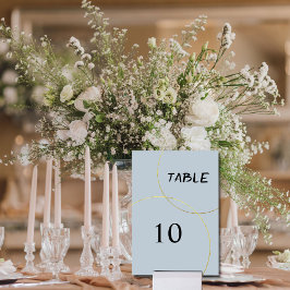 Numeração De Mesa Casamento de Anéis Minimalista