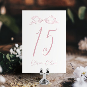 Numeração De Mesa Casamento de Arco Redesenhado à Mão Elegante Paste