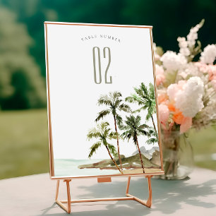 Numeração De Mesa Casamento de Areia de Praia de Palmeiras Russas Tr