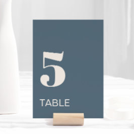 Numeração De Mesa Casamento de bege azul Marinho minimalista moderno