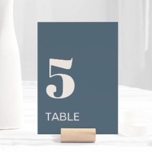 Numeração De Mesa Casamento de bege azul Marinho minimalista moderno