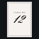 Numeração De Mesa Casamento de Caligrafia Formal de Quadro Negro Ele<br><div class="desc">Número da Tabela de Casamento da Caligrafia Formal Preta Elegante</div>