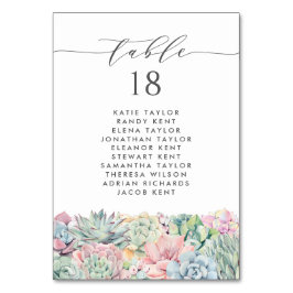 Numeração De Mesa Casamento De Casamento De Pastel De Aquarelas