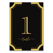 Casamento de Cobre Clássico Negro e Ouro