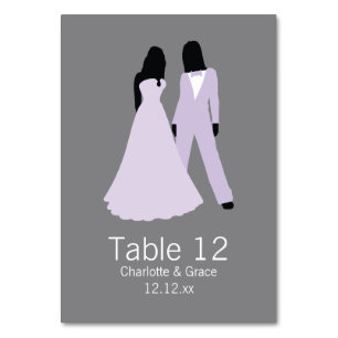 Numeração De Mesa Casamento De Dois Números De Tabela De Noivas (Lil