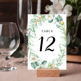 Numeração De Mesa Casamento de Elegante-suculenta-verde