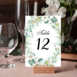 Numeração De Mesa Casamento de Elegante-suculenta-verde