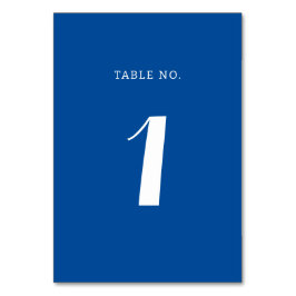 Numeração De Mesa Casamento de Escrita Azul-Mediterrânica Elegante