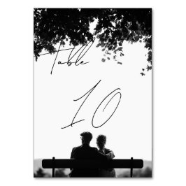 Numeração De Mesa Casamento de Estilo de Escrita Manual em Chic