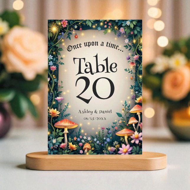 Numeração De Mesa Casamento de Fairytales de Floresta Encantada (Criador carregado)