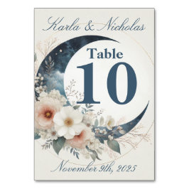 Numeração De Mesa Casamento de flor branca