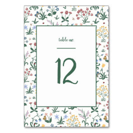 Numeração De Mesa Casamento de Flores Coloridas Whimsical