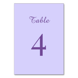 Numeração De Mesa Casamento de Flores Lilases Roxas Claras Elegantes