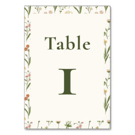 Numeração De Mesa Casamento de Flores Silvestres Rústicas Recepção F