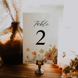 Numeração De Mesa Casamento de Folhagem Rústica