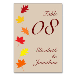 Numeração De Mesa Casamento de Folhas