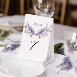 Numeração De Mesa Casamento de Folhas de Eucalipto Lavanda