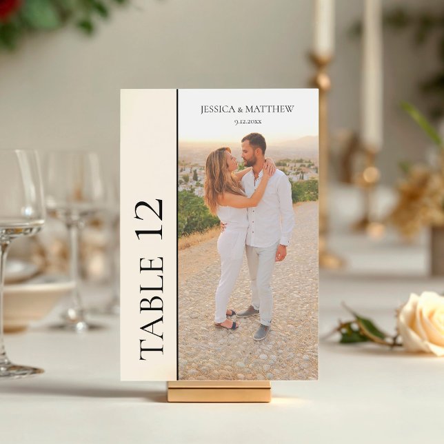 Numeração De Mesa Casamento de Foto Simples (Criador carregado)