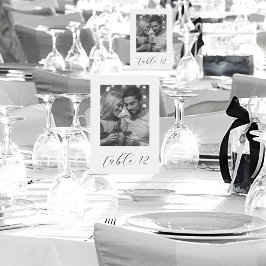 Numeração De Mesa Casamento De Fotografias recem casados Preto E Bra