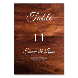 Numeração De Mesa Casamento de Grãos de Celeiro de Madeira Rústica