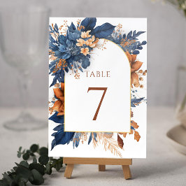 Numeração De Mesa Casamento de Jardim de Aquarela Moderno Elegante